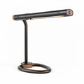 Bureaulamp van metaal en hout met verstelbare arm en LED verlichting 40 x 15 x 25cm